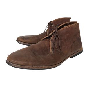 Timberland Mens 12 Wodehouse Lost History Chukka Boots Burnished Dark Brown